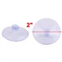 sourcingmap 12pcs Ventouses Anti-collision Transparente en Caoutchouc pour Verre Bureau Maison Coussinet Suspension à Ventouse V