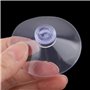 sourcingmap 12pcs Ventouses Anti-collision Transparente en Caoutchouc pour Verre Bureau Maison Coussinet Suspension à Ventouse V
