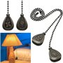 Ocnvlia Ensemble de chaînes pour ventilateur de plafond en bronze de 2 pièces, rallonge pour pendentif une chaîne décorative pou