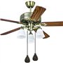 Ocnvlia Ensemble de chaînes pour ventilateur de plafond en bronze de 2 pièces, rallonge pour pendentif une chaîne décorative pou