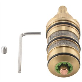 RUANI Cartouche thermostatique pour douche en laiton pour salle de bain et poignée pour mitigeur vanne mélangeur de douche bar m