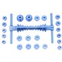 Ticarus Kit de roulement de cycle pour roue/moyeu, montage de roulement, vélo, queue souple, outil de moyeu