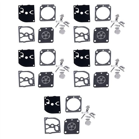 Haptufer 5 Ensembles de Kit de RéParation de Carburateur PièCes de Tondeuse RB-100 Joint Diaphragme pour HS45 FS55 FS38 BG45 MM5