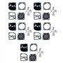 Haptufer 5 Ensembles de Kit de RéParation de Carburateur PièCes de Tondeuse RB-100 Joint Diaphragme pour HS45 FS55 FS38 BG45 MM5