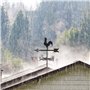 NIZEAMI Marqueur Une Forme de - Silhouette de la Girouette Une Forme de Coq rétro - Indicateur de Direction de la pour La Ferme 