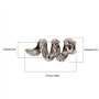 VGOL Lot de 4 perles de barbe pour homme - Anneaux de barbe nordiques - Perles tubulaires pour dreadlocks - Accessoires pour tre