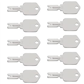 VGOL Lot de 10 clés de Chariot élévateur 166 1430 186304 51335040 A214062 compatibles avec Clark Compatible avec Hyster Compatib
