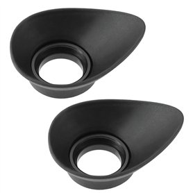 VGOL Lot de 2 oculaires de Rechange de Forme Ovale compatibles avec Le viseur D850 D810A D810 D800E D500 DF D5 D4S D4 D3X Noir