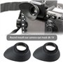 VGOL Lot de 2 oculaires de Rechange de Forme Ovale compatibles avec Le viseur D850 D810A D810 D800E D500 DF D5 D4S D4 D3X Noir