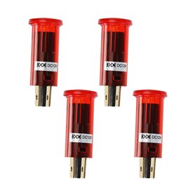 VGOL 4pcs Rouge Voyant Lumineux 12V Mini Accessoires d'indicateur Puissance de Voyant Lumineux Rouge pour Appareils Ménagers de
