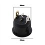 VGOL Lot de 5pcs Interrupteur à Bascule Rond 12V 20A 3 Broches Bouton-Poussoir Marche/Arrêt avec Voyant LED Rouge pour 20mm Diam