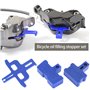 VGOL 6 Pièces Plaquettes de Frein à Disque Hydrauliques Entretoise Blocs de Purge de Frein Compatible avec Shimano Compatible av