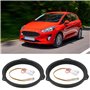 VGOL Adaptateur de Haut-Parleur 165mm Anneau de Support Adaptateur de Haut-Parleur de Porte Avant et Arrière en Plastique Compat