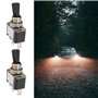 VGOL 2 Pièces 12V 30A 3 Broches Interrupteur à Bascule avec Pointe LED Rouge Lumière de Tableau de Bord de Voiture pour Automobi