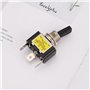 VGOL 2 Pièces 12V 30A 3 Broches Interrupteur à Bascule avec Pointe LED Rouge Lumière de Tableau de Bord de Voiture pour Automobi