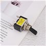 VGOL 2 Pièces 12V 30A 3 Broches Interrupteur à Bascule avec Pointe LED Rouge Lumière de Tableau de Bord de Voiture pour Automobi