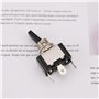 VGOL 2 Pièces 12V 30A 3 Broches Interrupteur à Bascule avec Pointe LED Rouge Lumière de Tableau de Bord de Voiture pour Automobi