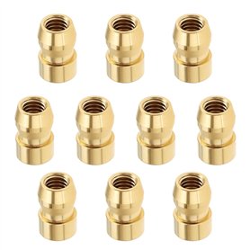 VGOL 10pcs M4 Bougie d'allumage écrou de Borne en Laiton Bougie d'allumage Tête de Balle Terminal d'allumage Bougie d'allumage É