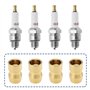 VGOL 10pcs M4 Bougie d'allumage écrou de Borne en Laiton Bougie d'allumage Tête de Balle Terminal d'allumage Bougie d'allumage É