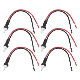 VGOL 6 Pièces T10 Prise Mâle Connecteur Fil étendu Adaptateur Prise Supports Assemblage pour Faisceau de Câblage 194 168 W-5 W p