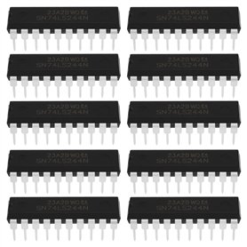 VGOL 10 Pilotes de Lot de Tampon Et de Ligne Octal SN74LS244N Circuit Intégré à 3 états Et 20 Broches Pilote de Tampon Octal à T
