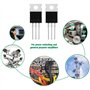 VGOL 20PCS Transistors NPN MJE3055T TO-220 10A 60V 75 W 29 x 9,7mm pour Commutation de Puissance Et Amplificateurs à Usage Génér