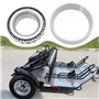VGOL 2 Lot Roulements à Rouleaux Coniques LM48548 LM48510 Adaptés Aux Essieux de Voitures Et de Remorques Automobiles Argent