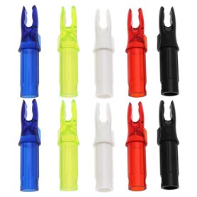 VGOL 50x Encoches de Flèches de Tir à l'arc pour Encoches de Flèches en Carbone avec Un Diamètre Intérieur de 6