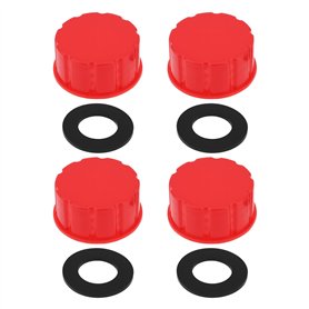 VGOL Lot de 4 Bouchons de Bidon d'essence de 5 Gallons Filetage Grossier Couvercle de Remplacement pour Bidon d'essence de 5 Gal