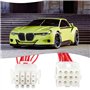 VGOL Lot de 2 Connecteurs électriques Molex 12 Broches 18 AWG Mâle Et Femelle avec Tresses pour Audio Domestique Voiture Moto VT