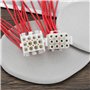 VGOL Lot de 2 Connecteurs électriques Molex 12 Broches 18 AWG Mâle Et Femelle avec Tresses pour Audio Domestique Voiture Moto VT