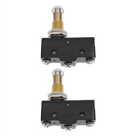 VGOL Lot de 2 Micro-interrupteurs à Piston à Rouleau de 12 Mm 1NO + 1NC Z-15GQ22-B pour Circuits de Commande CA/CC