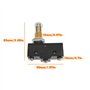 VGOL Lot de 2 micro-interrupteurs à piston à rouleau 12 mm 1NO + 1NC Z-15GQ22-B pour circuits de contrôle AC DC