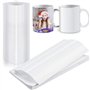 Oidnvay 70 PièCes Film Emballage RéTractable par Sublimation 5X10 Pouces Film RéTractable Transfert Chaleur Sacs D'Emballage RéT