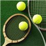 Micvtve 6 PièCes SéRies/Paquet Balles de Tennis Balles D'EntraîNement éLastiques RéSistantes à l'usure 66Mm Dames DéButants Prat