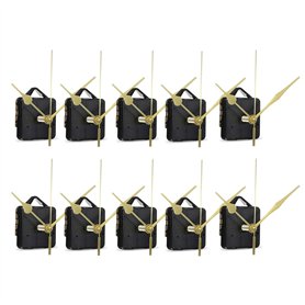 Micvtve 10 PièCes SéRies Bricolage Mouvement Silencieux Mains Mur Horloge à Quartz MéCanisme de Mouvement Outils de RéParation P