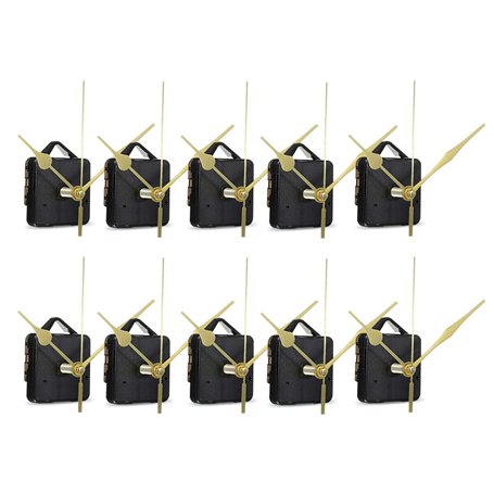 Micvtve 10 PièCes SéRies Bricolage Mouvement Silencieux Mains Mur Horloge à Quartz MéCanisme de Mouvement Outils de RéParation P