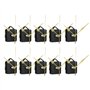 Micvtve 10 PièCes SéRies Bricolage Mouvement Silencieux Mains Mur Horloge à Quartz MéCanisme de Mouvement Outils de RéParation P