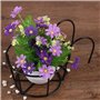 Erpmlyo 4 PièCes -Corps Suspendus JardinièRes Porte-Pots de Fleurs Plante Fer Supports ClôTure MéTal en Pot Support Monté Balcon
