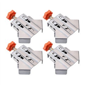 BOFRHME 4 Pinces de Positionnement de Charpentier pour Épissage de Panneaux de Bois Clips de Fixation à Angle Droit à 90 Degrés