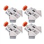 BOFRHME 4 Pinces de Positionnement de Charpentier pour Épissage de Panneaux de Bois Clips de Fixation à Angle Droit à 90 Degrés