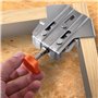 BOFRHME 4 Pinces de Positionnement de Charpentier pour Épissage de Panneaux de Bois Clips de Fixation à Angle Droit à 90 Degrés 