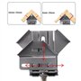 BOFRHME 4 Pinces de Positionnement de Charpentier pour Épissage de Panneaux de Bois Clips de Fixation à Angle Droit à 90 Degrés 