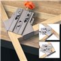 BOFRHME 4 Pinces de Positionnement de Charpentier pour Épissage de Panneaux de Bois Clips de Fixation à Angle Droit à 90 Degrés 