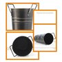 BOFRHME 2 Pièces Porte-Parapluie en Métal Support de Seau de Fleurs Françaises Seau de Parapluie de Sol Support de Rangement de 