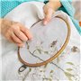 BOFRHME 4 Pièces 8,4 Pouces Cadre de Broderie Antique en Plastique en Vrac Cercle Cercles à Broder