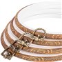 BOFRHME 4 Pièces 8,4 Pouces Cadre de Broderie Antique en Plastique en Vrac Cercle Cercles à Broder