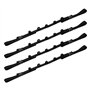 ROBMNE Support de Canne à Pêche Porte Canne Accessoire Pêche en Nylon Réglable pour Voiture - Noir - 4 Pièces