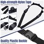 ROBMNE Support de Canne à Pêche Porte Canne Accessoire Pêche en Nylon Réglable pour Voiture - Noir - 4 Pièces