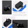 Jevina Régulateur de vitesse PWM 4 broches PWM Contrôle du ventilateur PWM Alimentation USB Type-C Option de refroidissement par